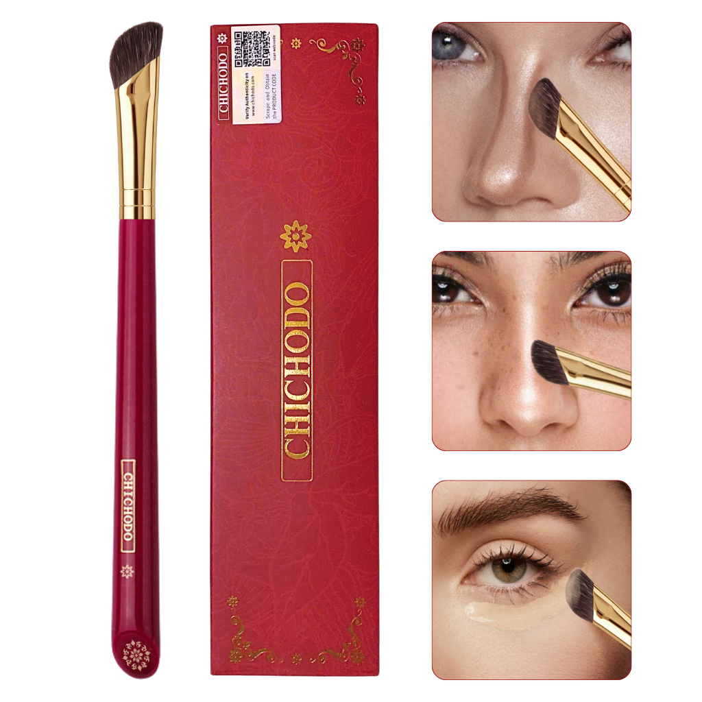 Cọ Tạo Khối Mũi/Highlight/Che Khuyết Điểm Đầu Xéo Chính Xác CHICHODO Angled Shadow Brush C132